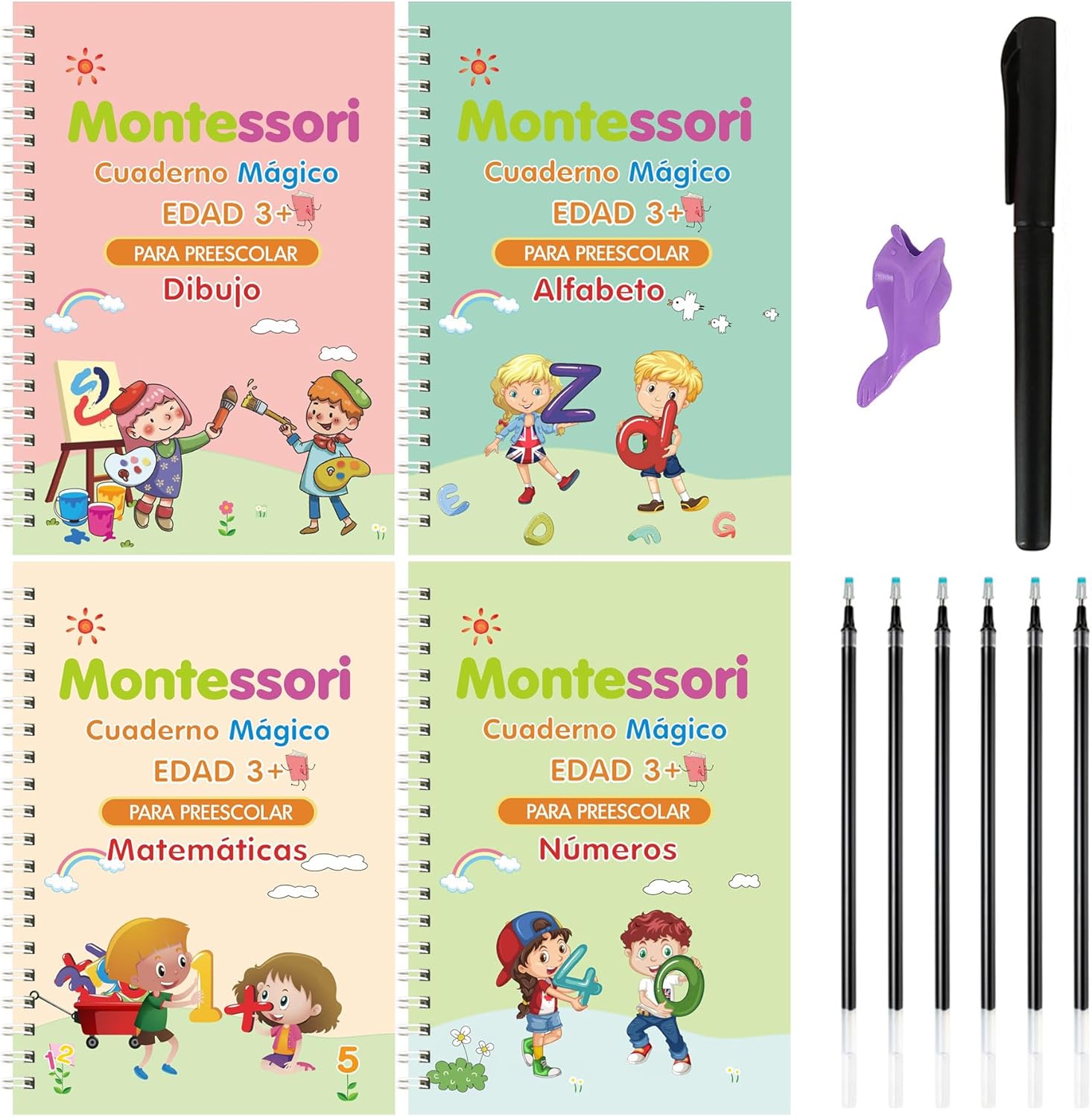 Cuaderno mágico de escritura para Niños 4und Español