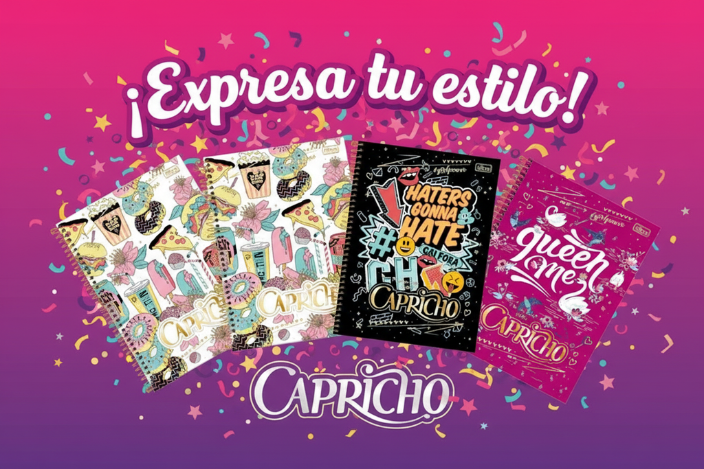 Anuncio creativo Pack Libretas Capricho - ¡Expresa tu estilo!